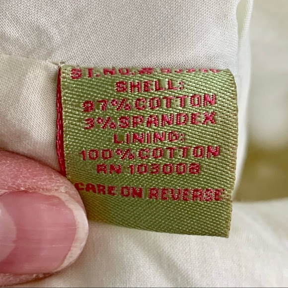 YUKA RESORT Floral Blue Vase Cotton Pencil Skirt - Picture 11 of 13